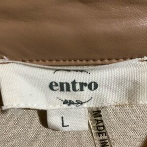 Entro faux leather top